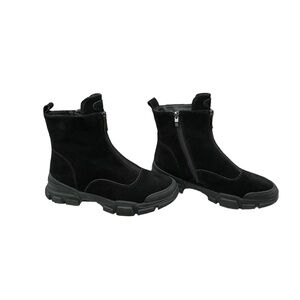 BONAVI - Zip front Suede‎ Ankle Boots.